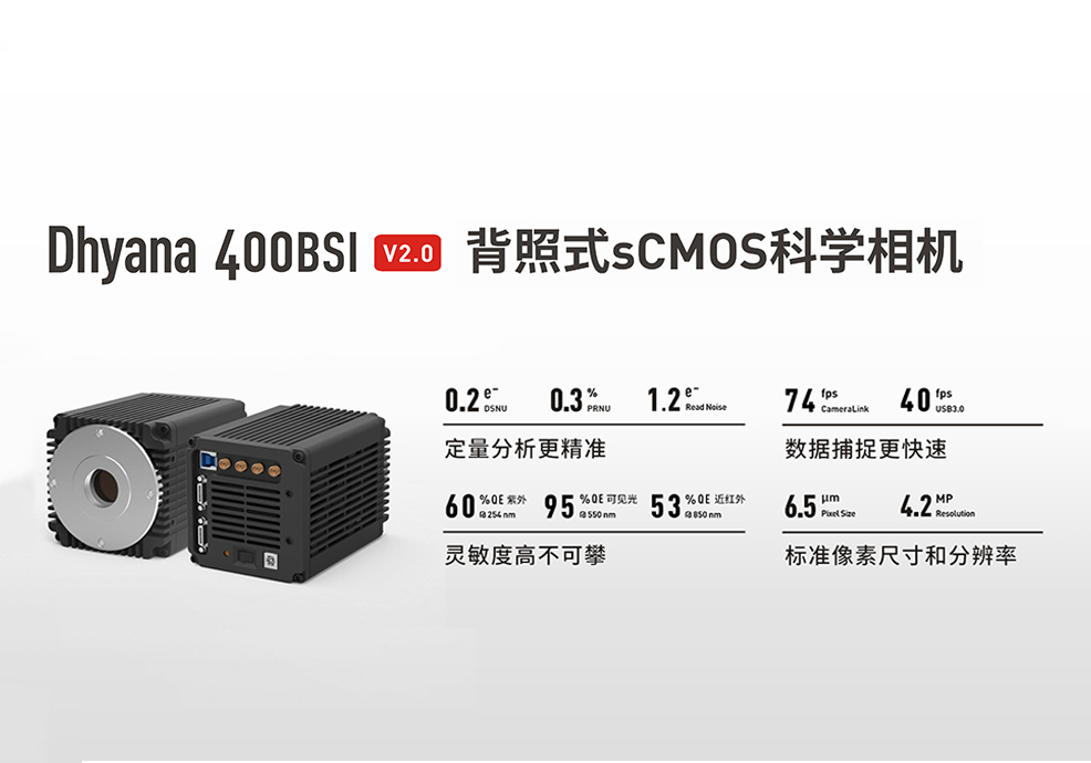 定量分析更精準，數據捕捉更快速， Dhyana 400 BSI V2.0 完成關鍵性能升級，正式上市！
